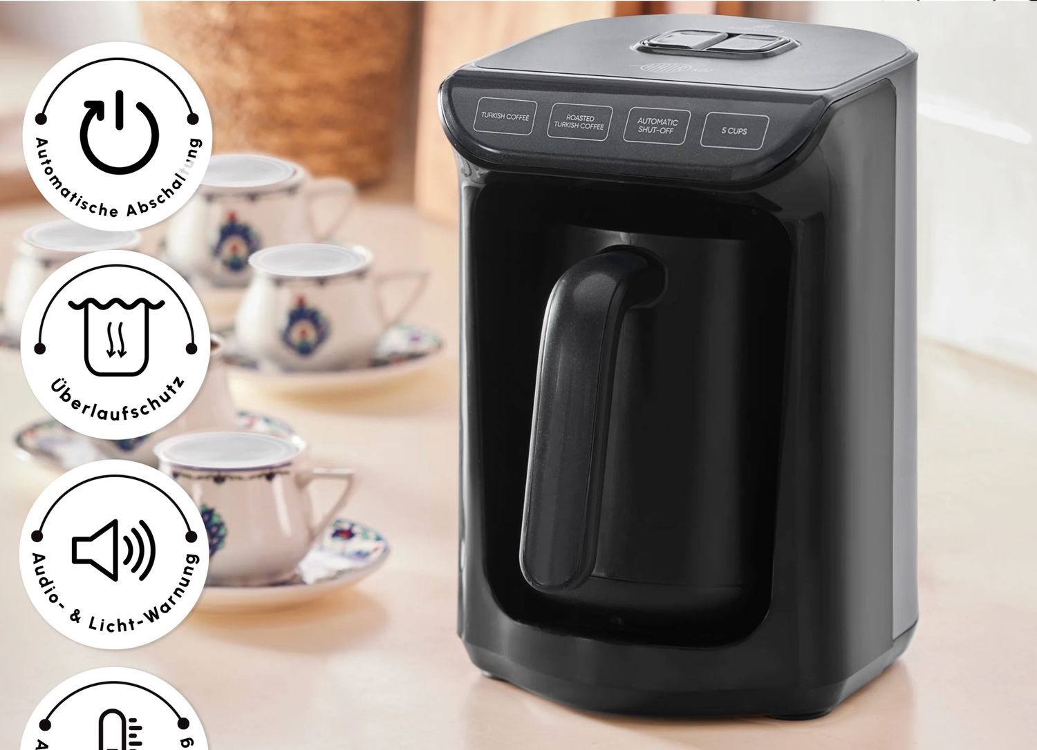 Karaca Hatır Milky Turkse koffiezetapparaat Antraciet