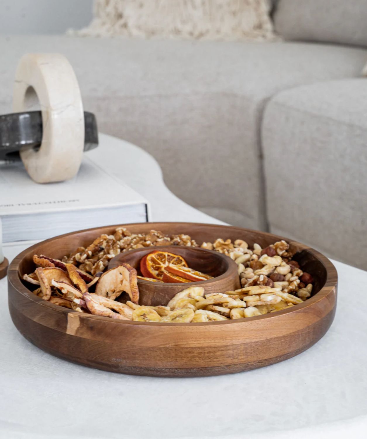 Acacia Duo snackschaal rond