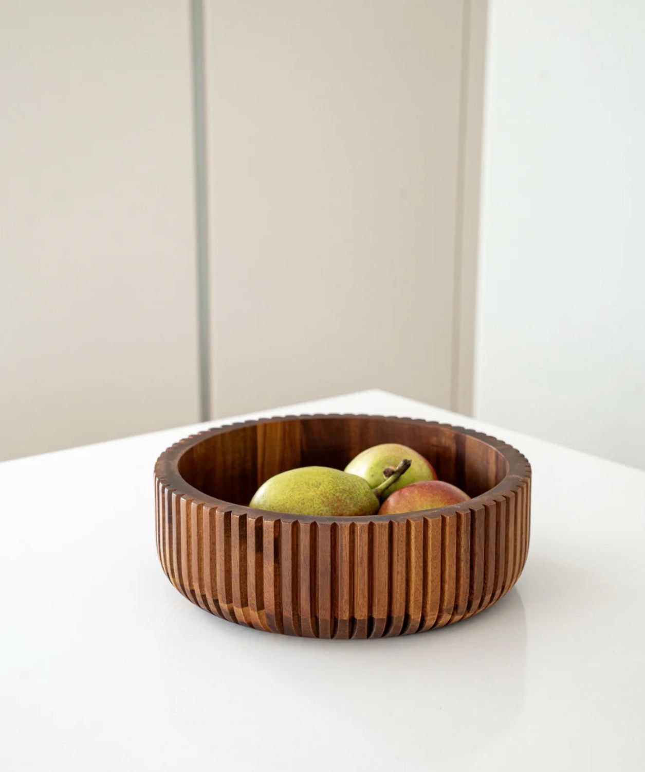 Acaciahouten schaal stripe – Ø 26 cm Acaciahouten schaal stripe – Ø 26 cm