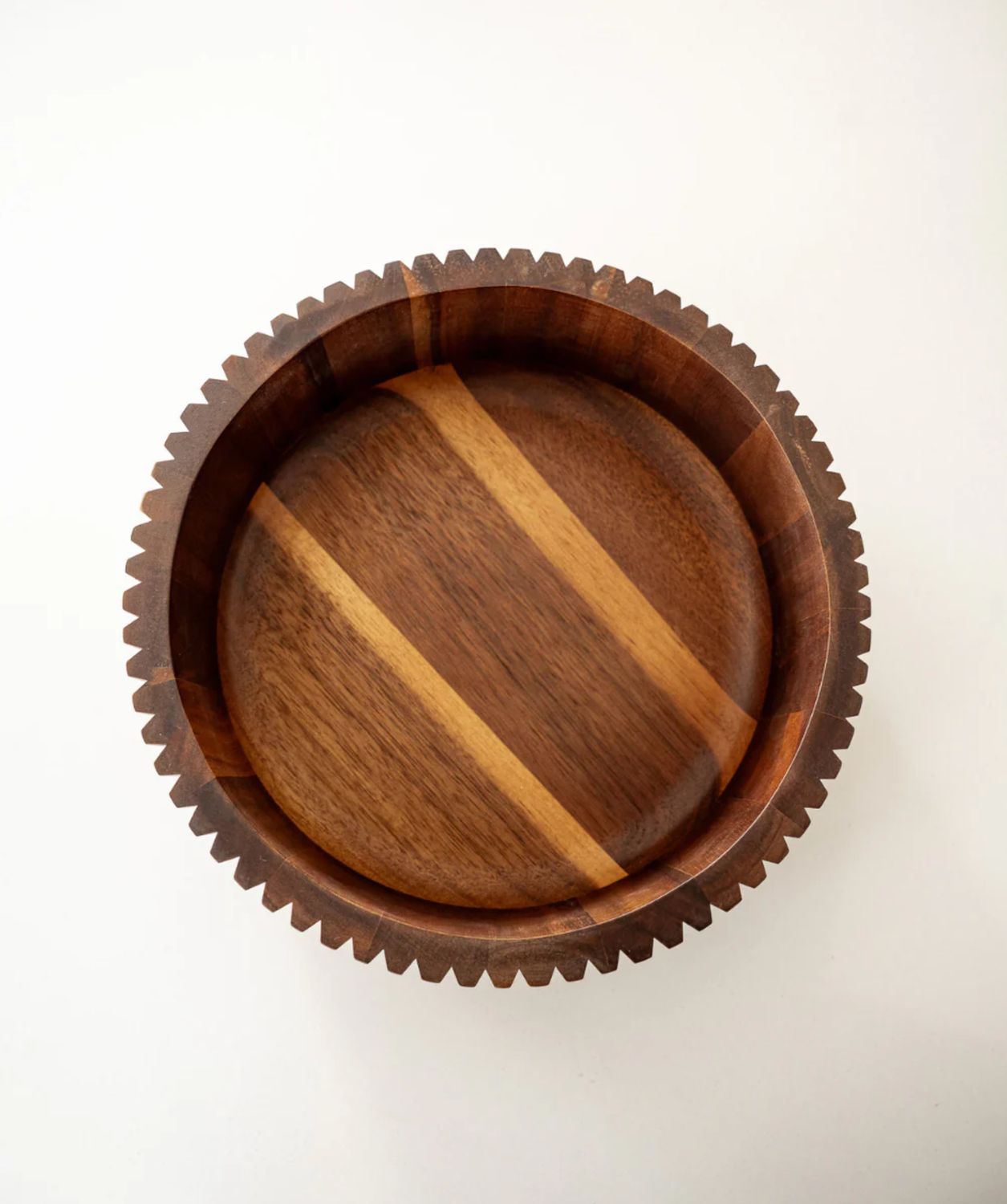 Acaciahouten schaal stripe – Ø 26 cm Acaciahouten schaal stripe – Ø 26 cm