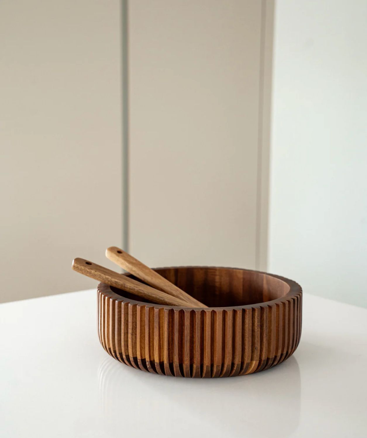 Acaciahouten schaal stripe – Ø 26 cm Acaciahouten schaal stripe – Ø 26 cm