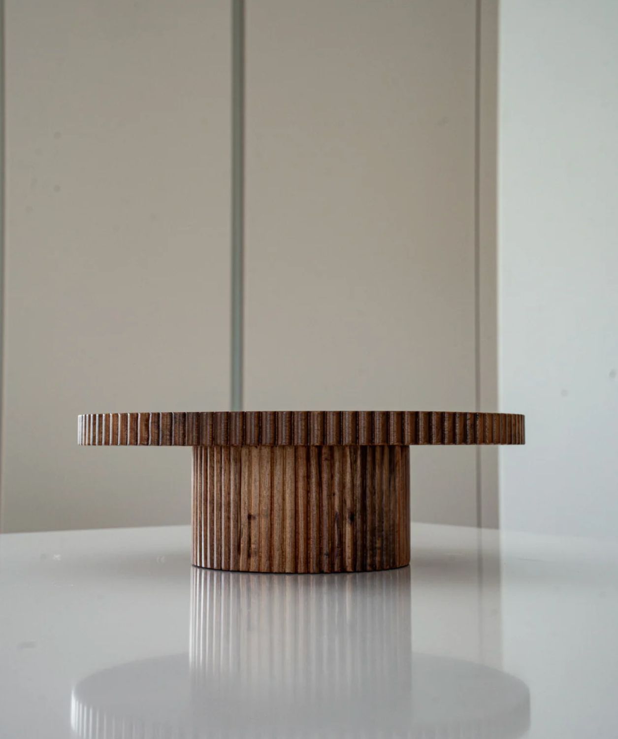 Acacia Stripe taartplateau