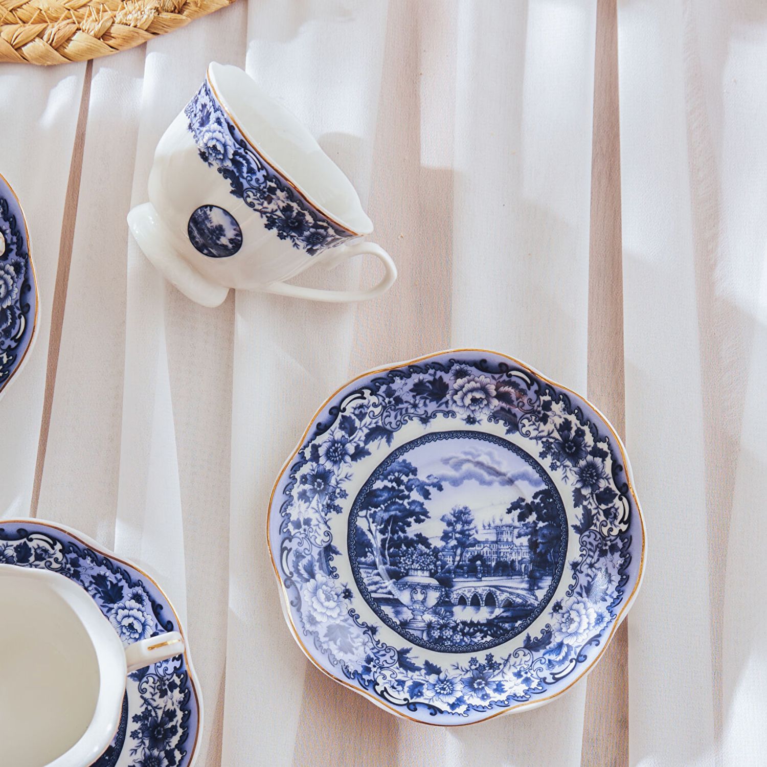 Karaca Blue Odyssey Set van 6 koffiekopjes 80 ml Karaca Blue Odyssey Set van 6 koffiekopjes 80 ml