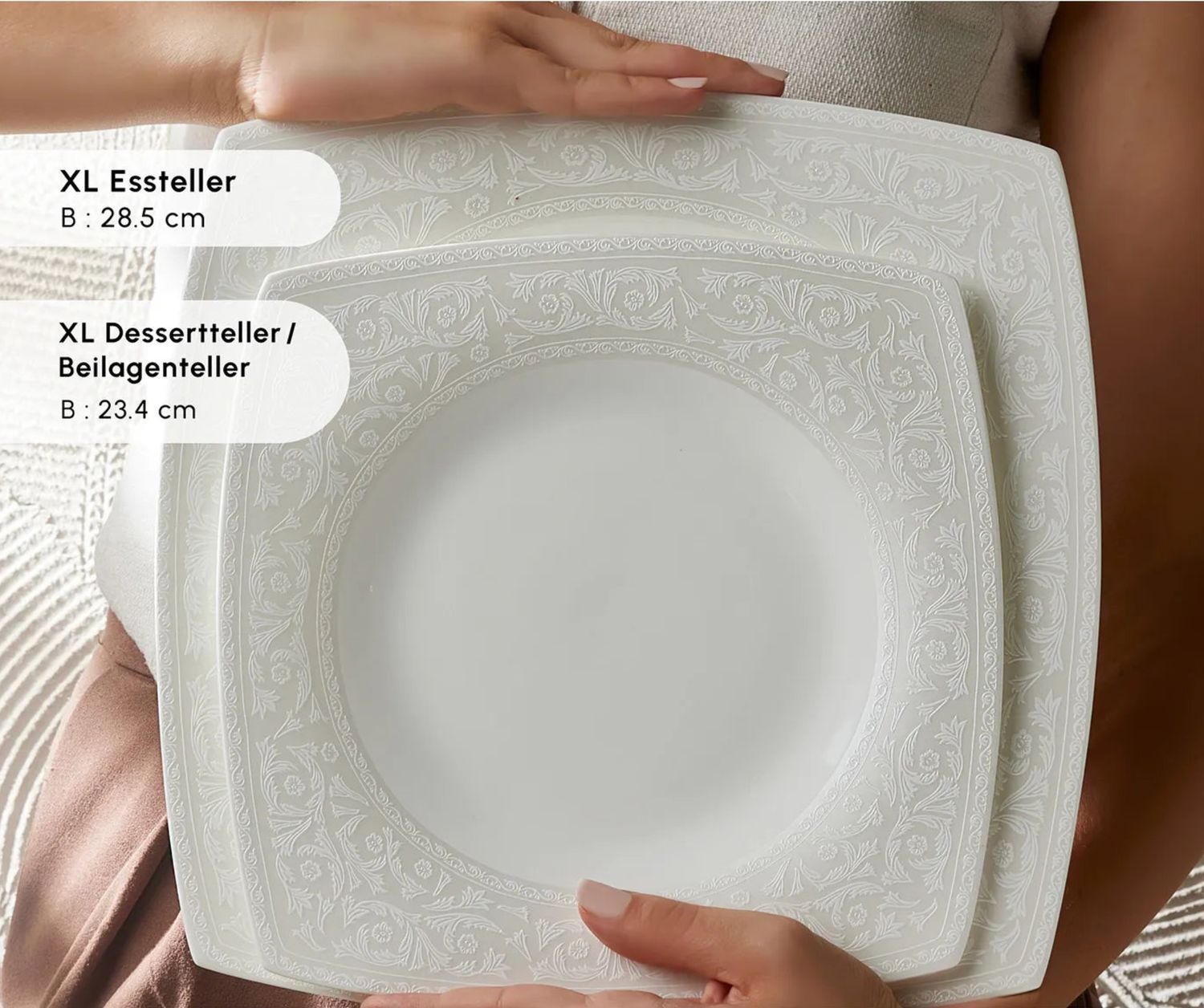 Karaca Fine Pearl Roma 58 Delig 12 Persoons Serviesset