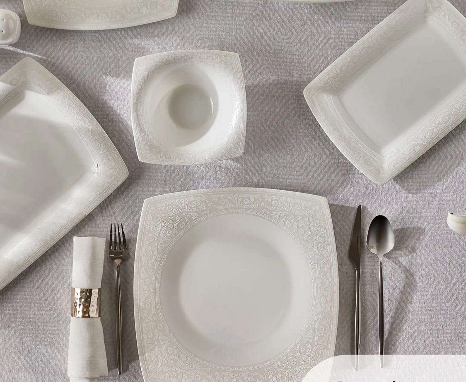 Karaca Fine Pearl Roma 58 Delig 12 Persoons Serviesset