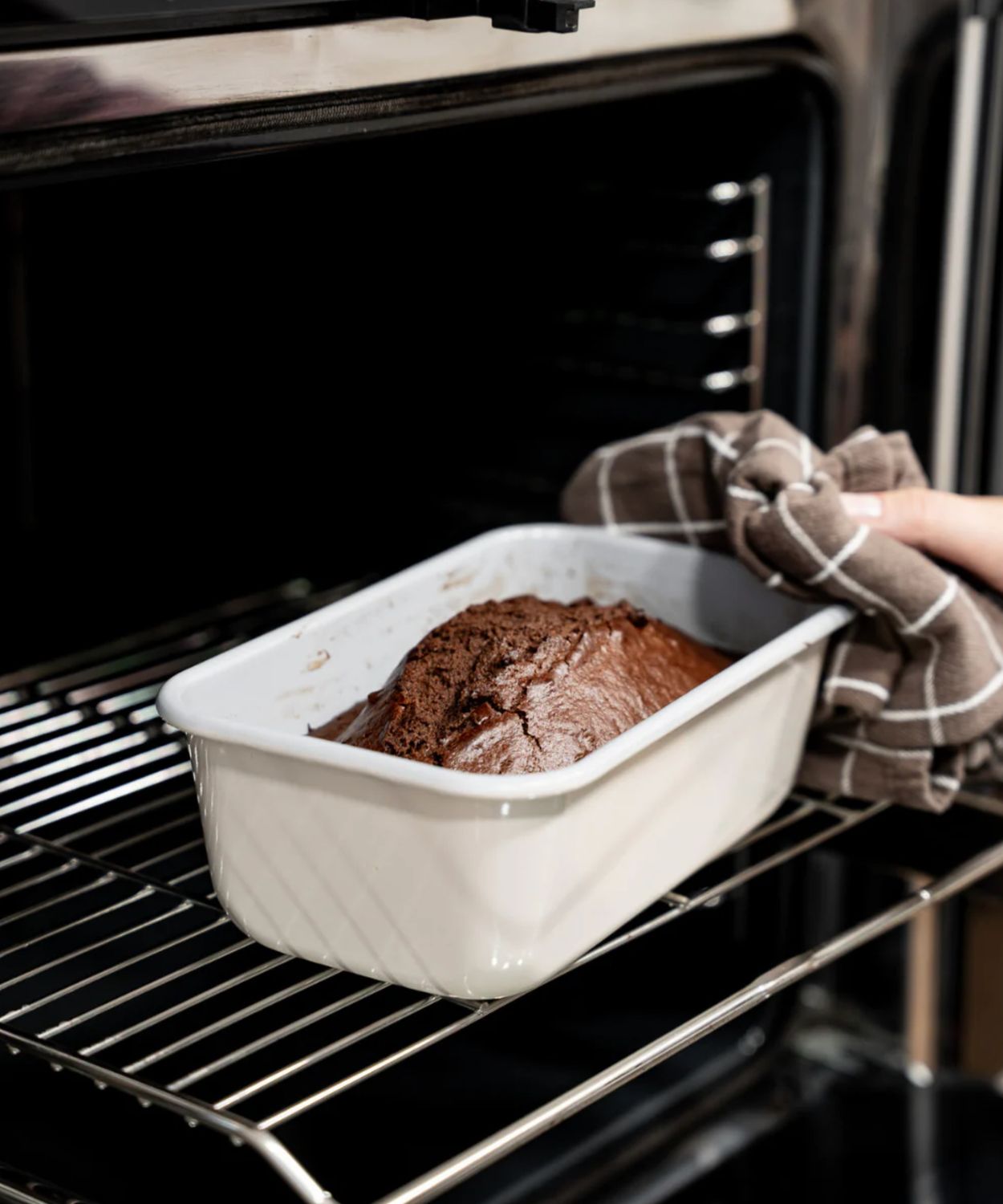 Rechthoekige keramische bakvorm beige – Antiaanbak