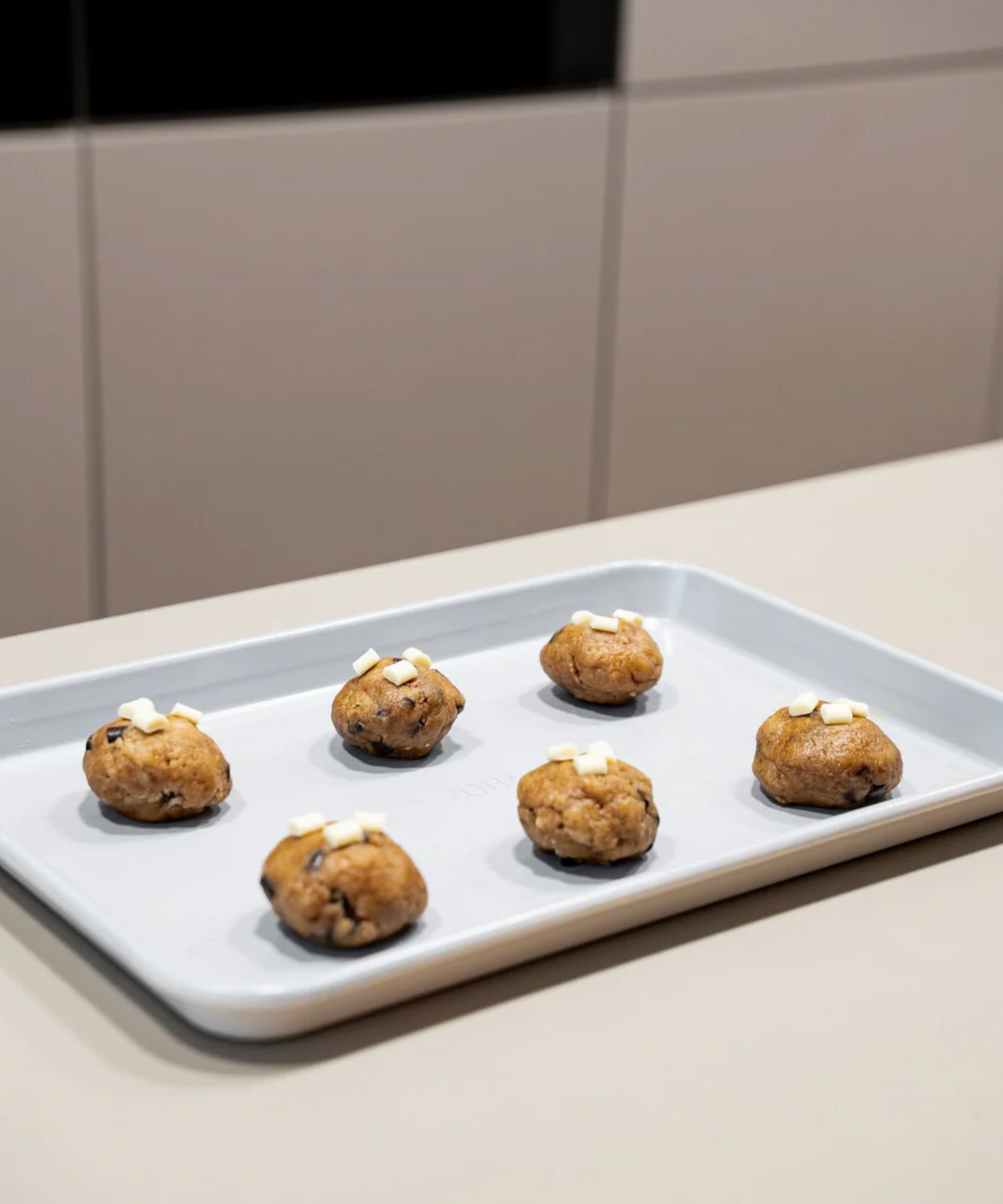 Bakplaat met afkoelrooster beige – keramische antiaanbaklaag