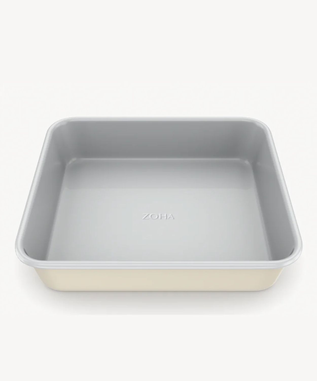 Vierkante Keramische Bakvorm Beige – Antiaanbak