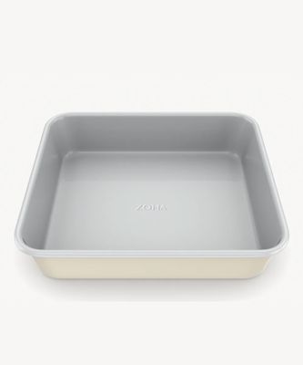 Vierkante Keramische Bakvorm Beige – Antiaanbak