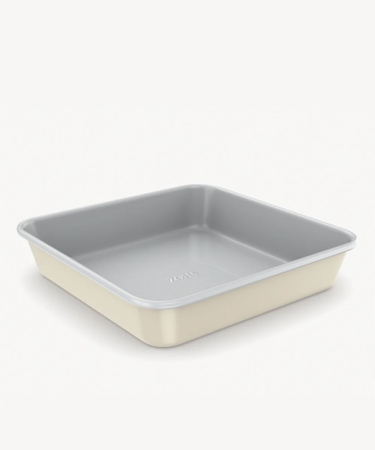 Vierkante Keramische Bakvorm Beige – Antiaanbak