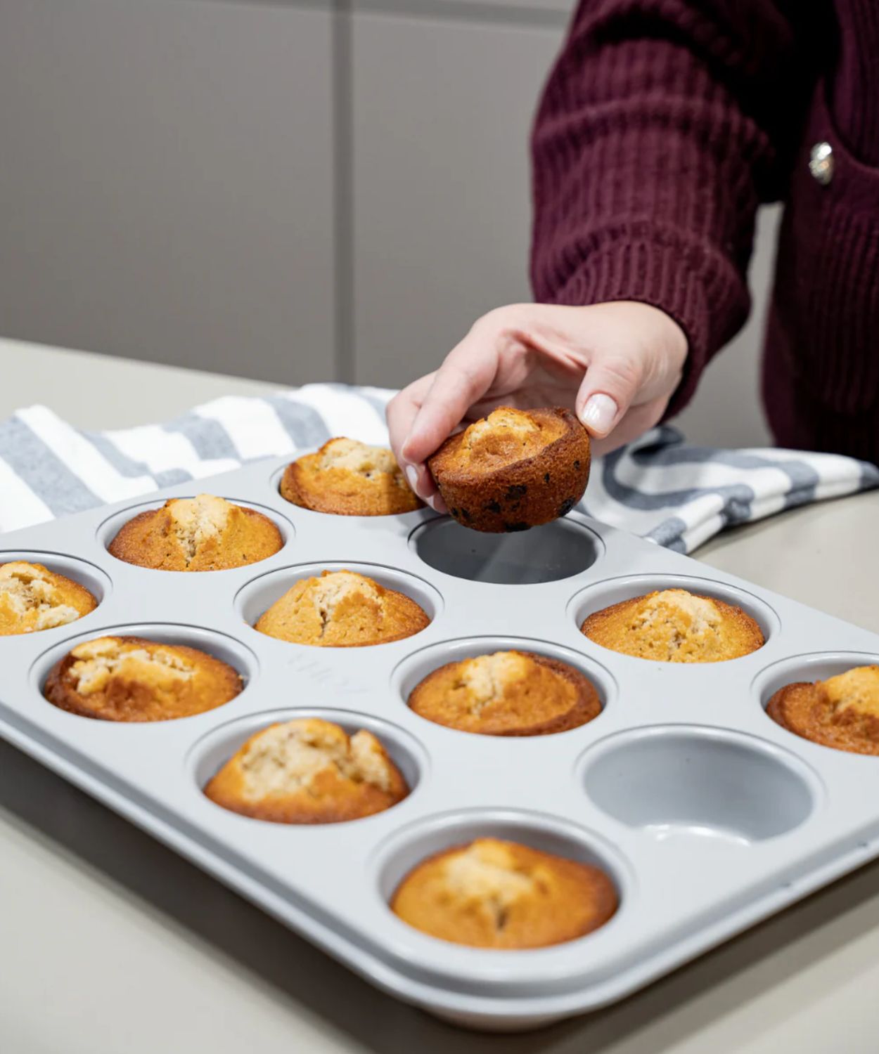 Keramische muffinvorm beige – Antiaanbak