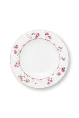 Pip Studio Deep Plate Jolie Dots Gold Pink 21.5cm