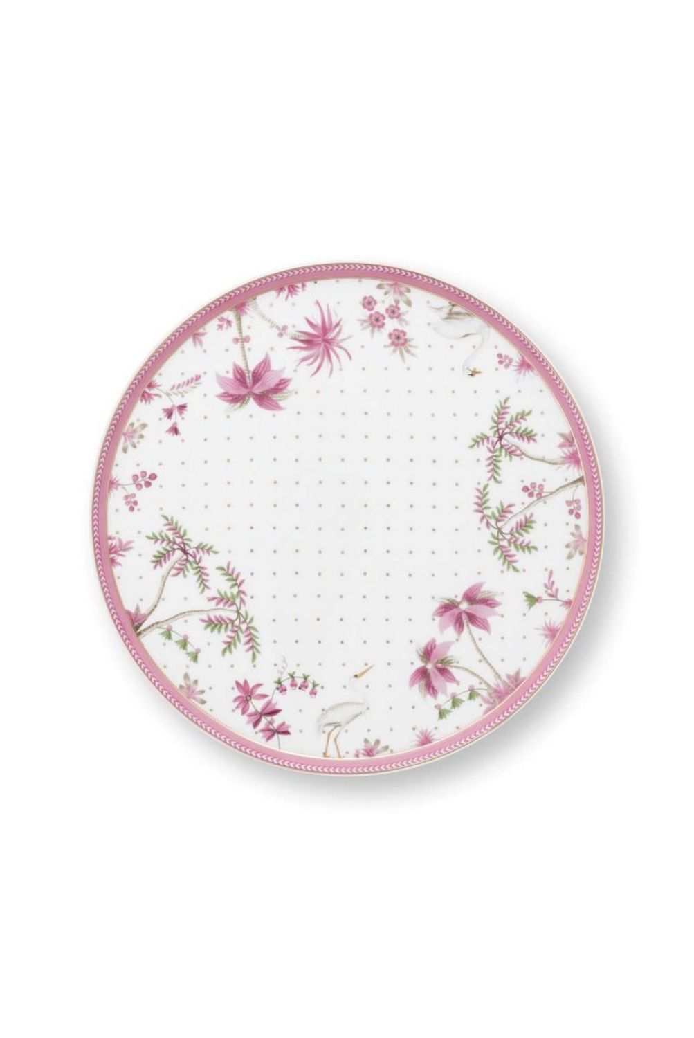 Pip Studio Small Cake Stand Jolie Dots Gold Pink