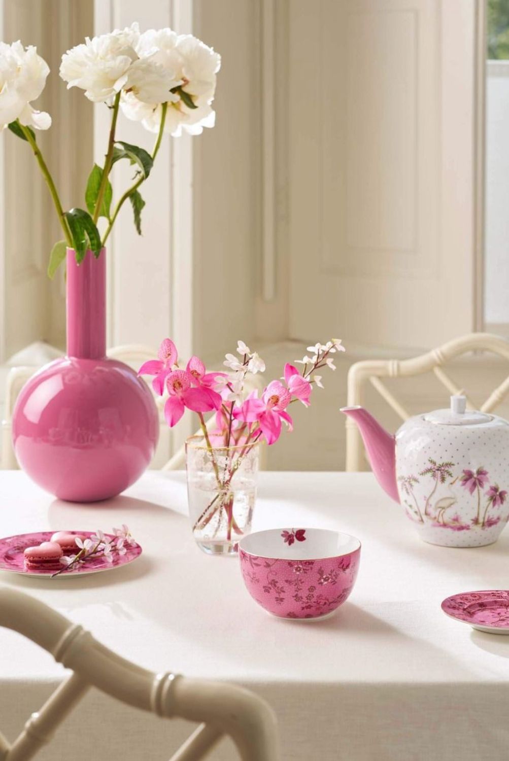 Pip Studio Kom Jolie Bloemen Roze 12cm