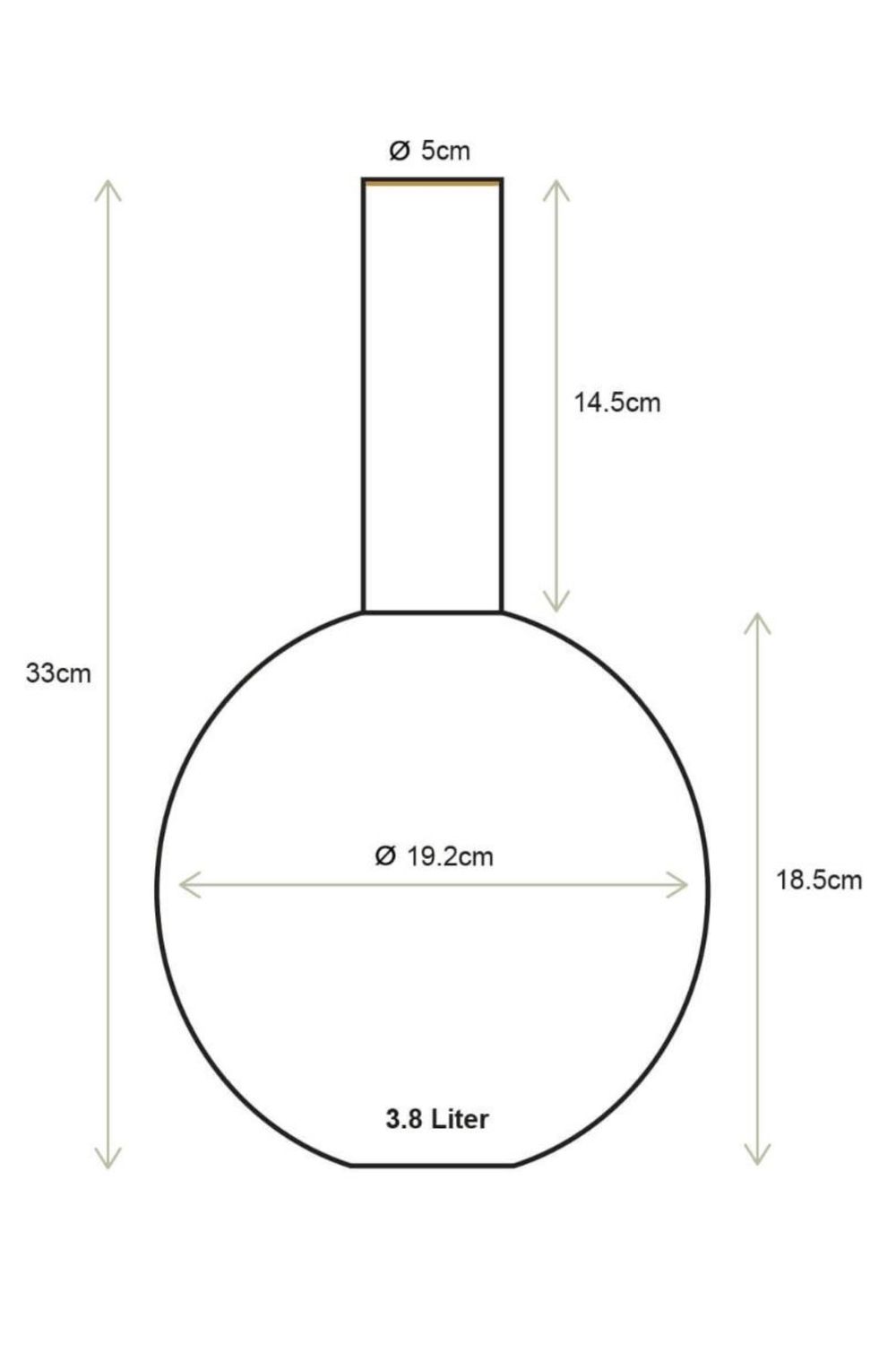 Pip Studio Metal Vase Medium Pink 33cm