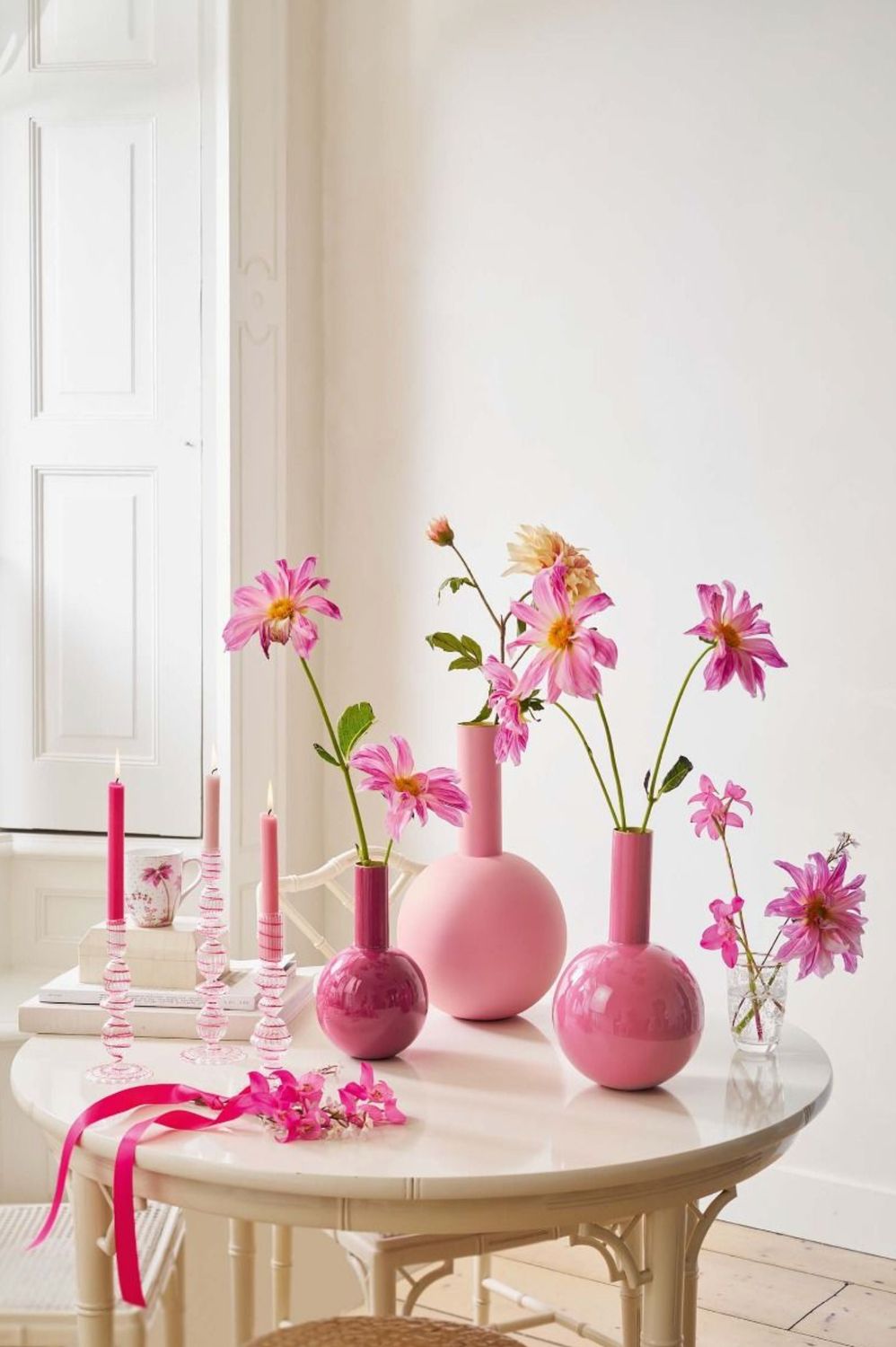 Pip Studio Metal Vase Medium Pink 33cm