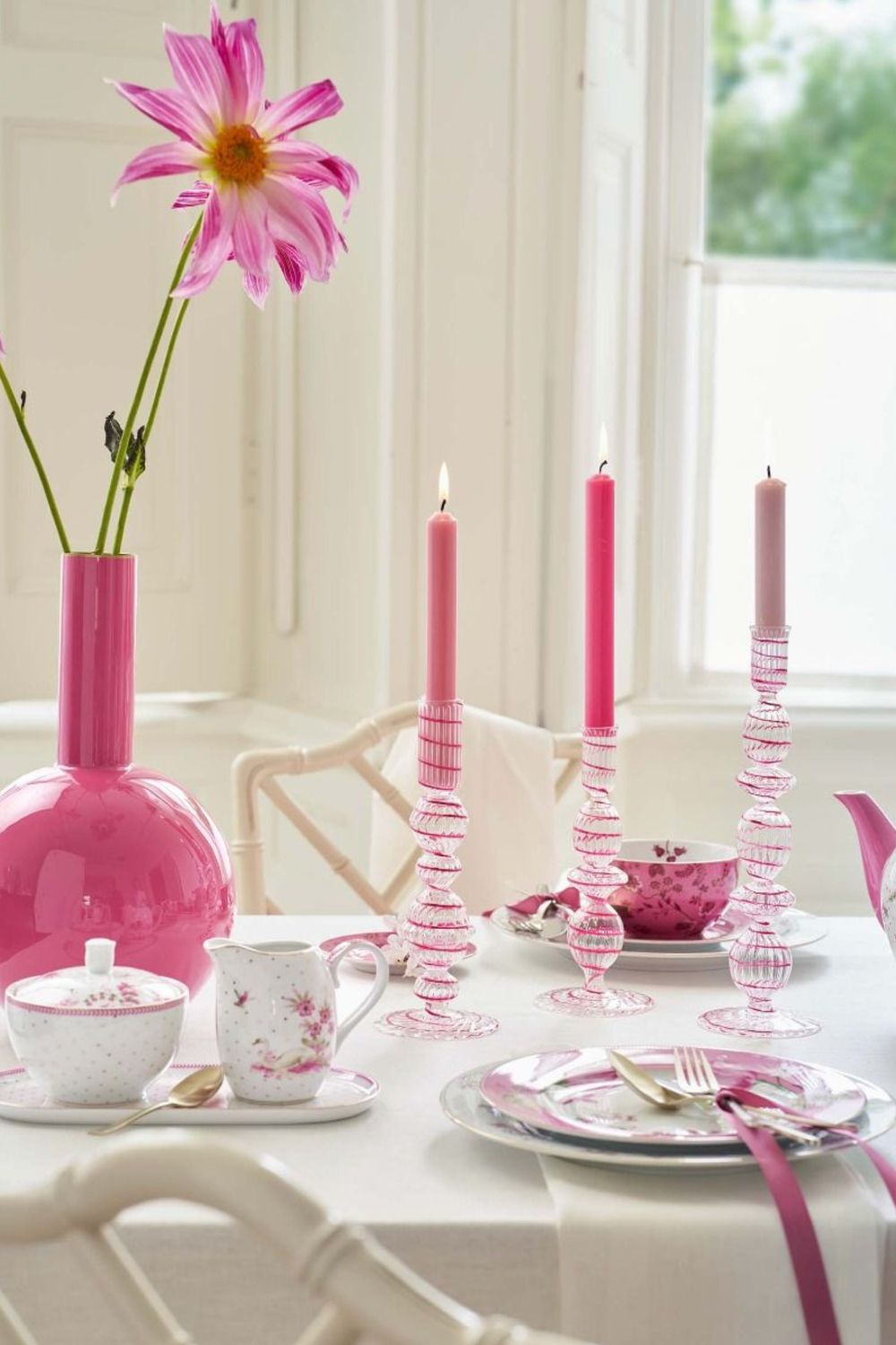 Pip Studio Metal Vase Medium Pink 33cm