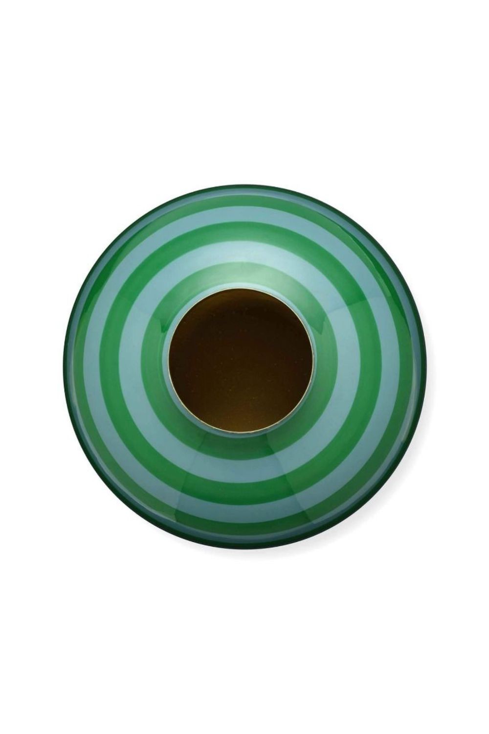 Pip Studio Metalen Vaas Stripes Groen 32cm