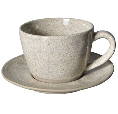 Bricard Porcelain Albi kahve seti | Açık Gri 12 Parça