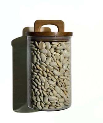 Voorraadpotten Henkel acacia deksel set van 2/ 1000 ml