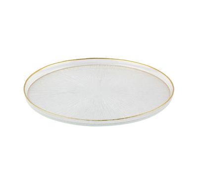 Rexy Borden Set | 28 CM Transparant-Goud 6-Delig