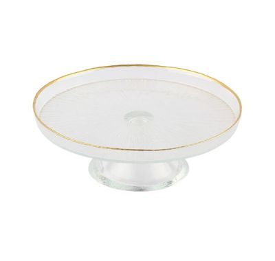 Rexy Patesseriebord | 21 CM Transparant-Goud