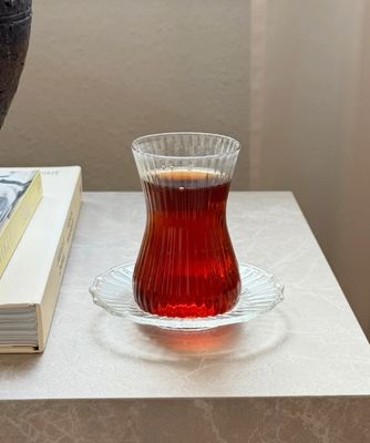 Castro theeglazen met onderzetters - 12 stuks.