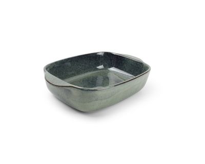 S&P Ovenschaal 39/33x25,5xH8,5cm groen/blauw Meridian