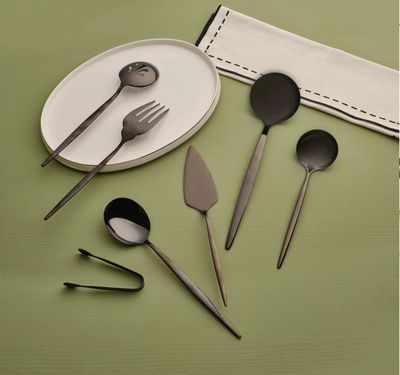 Karaca Orion Zwart 7-delig Serveerset