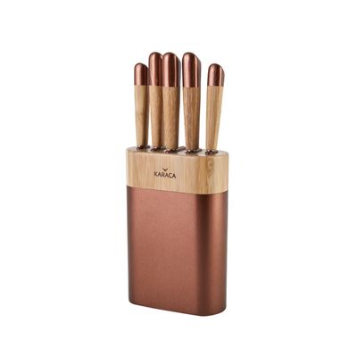 Karaca Maple Rosegold 6 Delige Messenset