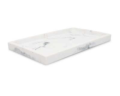 S|P Collection Zeepschaal 27x15,5xH2cm marble white Suds