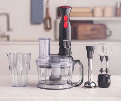 Karaca Pro-Multimax 6 in 1 multifunctionele keukenmachine, 2000W, zwart Karaca Pro-Multimax 6 in 1 multifunctionele keukenmachine, 2000W, zwart