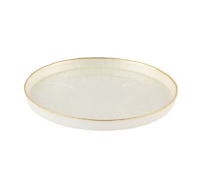 Rexy Borden Set | 21 CM Parel Wit-Goud 6-Delig