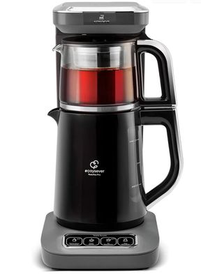 Karaca Caysever Robotea Pro 4 in 1 Sprekende Automatische Theemaker Waterkoker en Filterkoffiezetapparaat 2500W Space Grey Karaca Caysever Robotea Pro 4 in 1 Sprekende Automatische Theemaker Waterkoker en Filterkoffiezetapparaat 2500W Space Grey