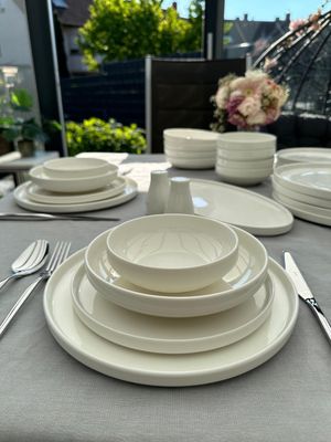 Bricard Lunel serviesset voor 6-personen | wit | 27-delig