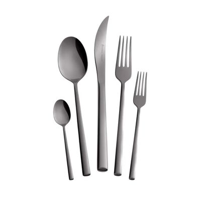 Karaca Tivoli bestekset 30 delig mat zwart