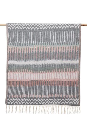 Ecocotton Mayra Peshtemal 100% Organic Cotton Jacquard Gray 90x180 Cm