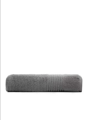 Green Black Arina Bath Towel 100% Cotton Air Twist Anthracite 80x150 Cm