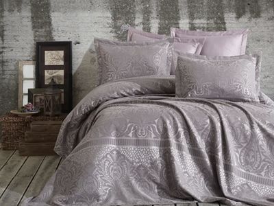 Dantela Hazel Bedsprei Jacquard Met Chenille Lavendel