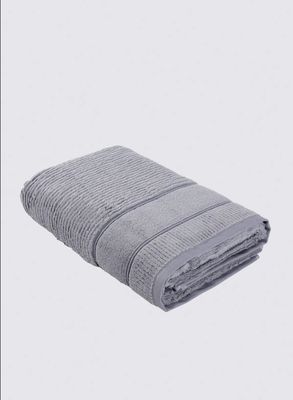 Green Black Eliza Bath Towel 100% Cotton Air Twist Gray 80x150 Cm