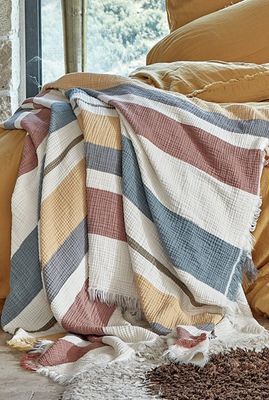 Dantela Gloria Tweepersoons Katoenen Mousseline Bedsprei Colorful