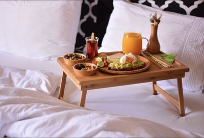 Bambum Tore Bedplankje met Snackschaaltjes