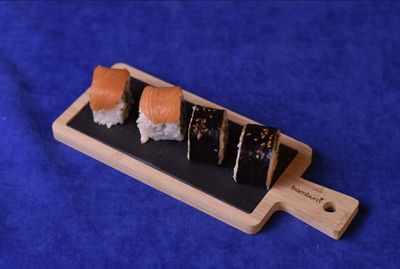 Bambum Lica Stone Service Plate with Bamboo Base