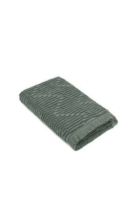 Green Black Anisa Towel 100% Cotton Combed Jacquard Green 80x150 Cm