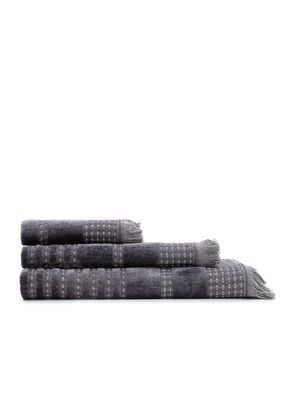 Ecocotton Zeus 3-Piece Towel Set 100% Organic Cotton Inject Anthracite
