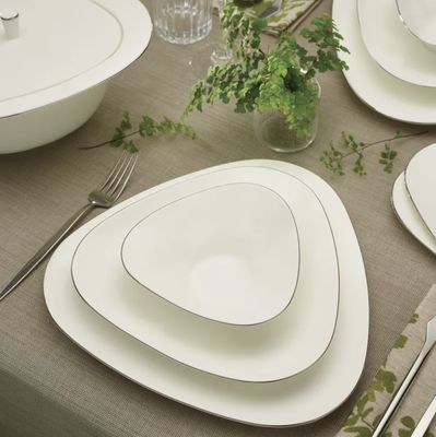 Karaca Fine Pearl Extra Trio Platinum 62 - Delig 12 Persoons Dinerset