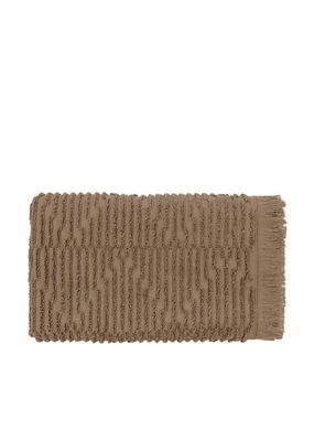 Green Black Anisa Towel 100% Cotton Combed Jacquard Brown 80x150 Cm