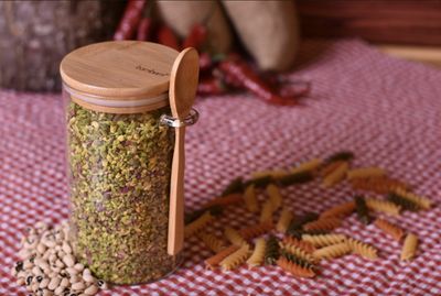 Bambum Lolla Glass Jar with Bamboo Spoon 750 ml