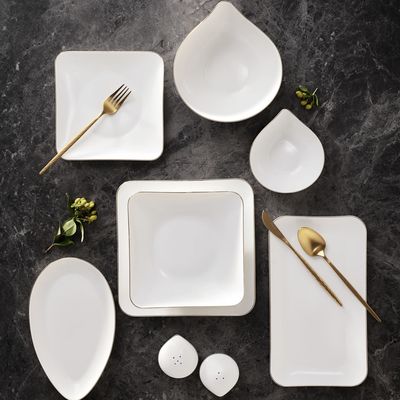 Karaca Streamline Elinor 30 Delige 6 Persoons Gouden Dinerset