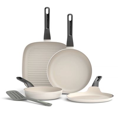 Berghoff LEO 4-delige braadpannenset antikleef Glints Spirit met spatel Balance Berghoff LEO 4-delige braadpannenset antikleef Glints Spirit met spatel Balance